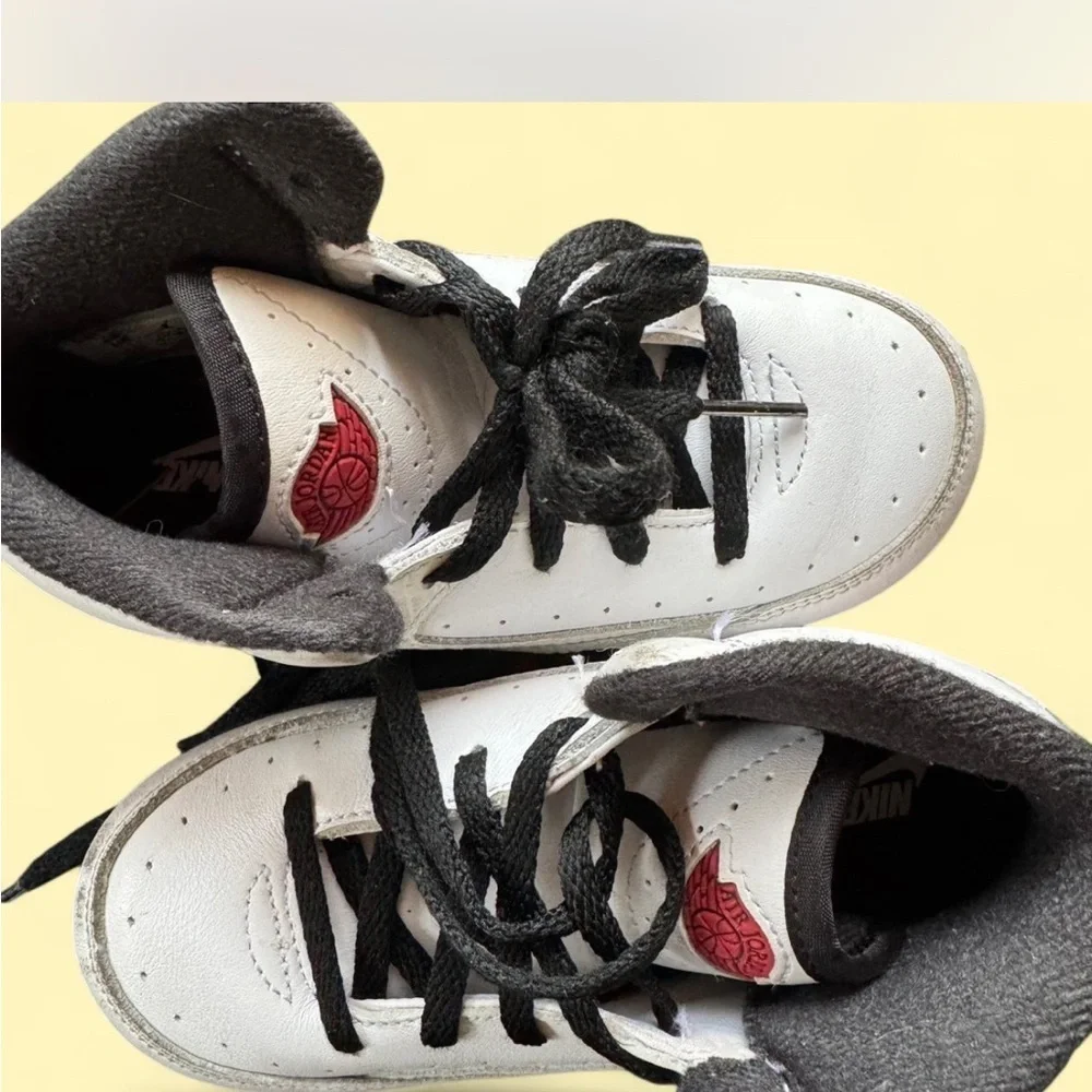 Toddler Jordan 2 White and Red Sneakers size 10c